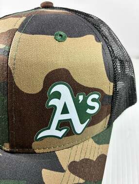 Oakland A's Camo Baseball Cap